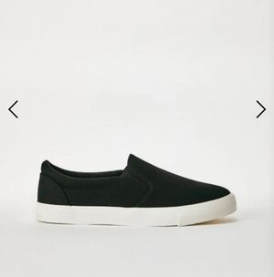 Black Slip On Sneakers (Brand New)